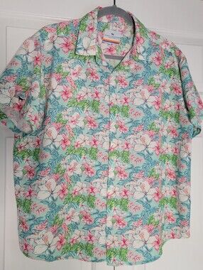 Simply Southern Outfitters Aqua Floral Camp Shirt